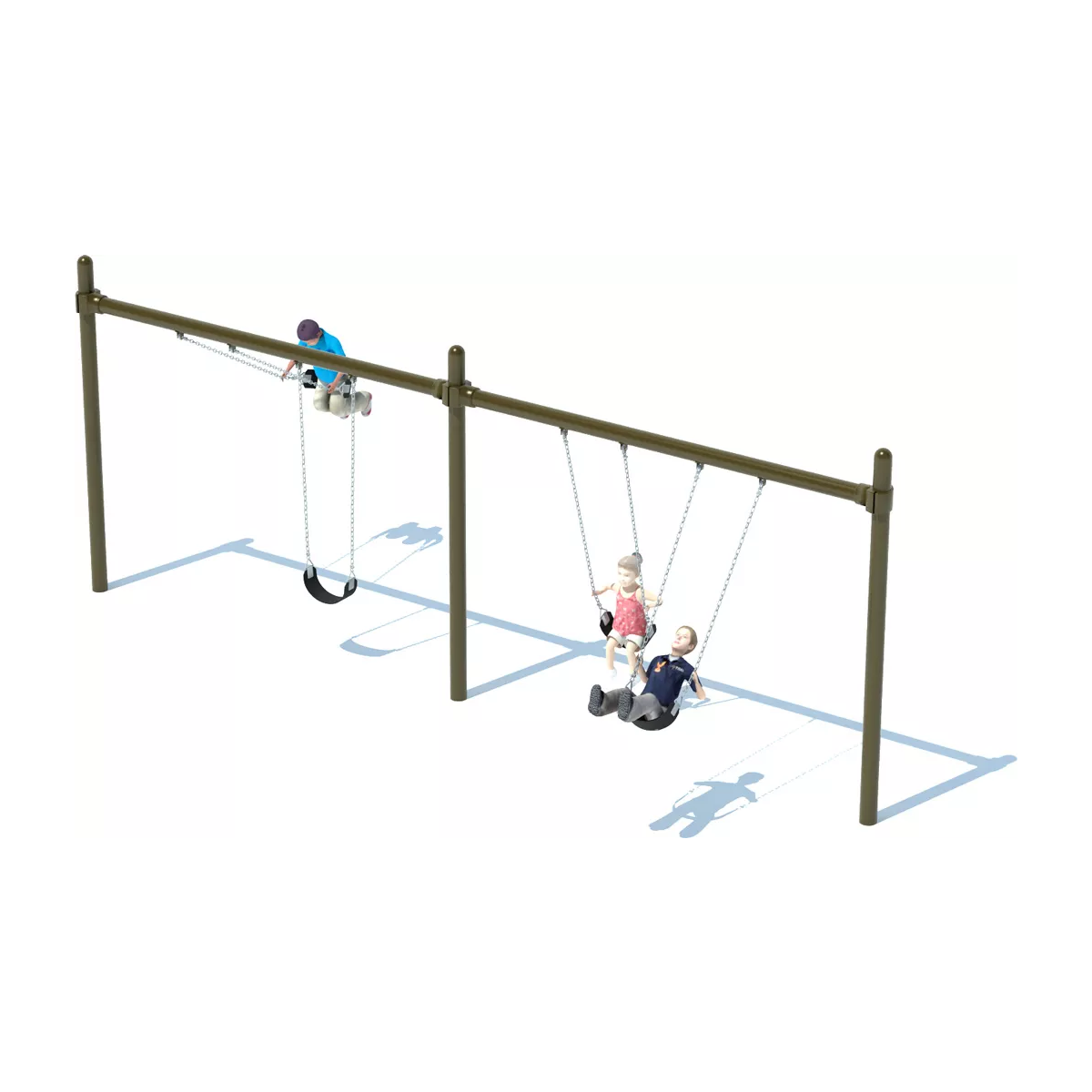 Single Post Swing Frames