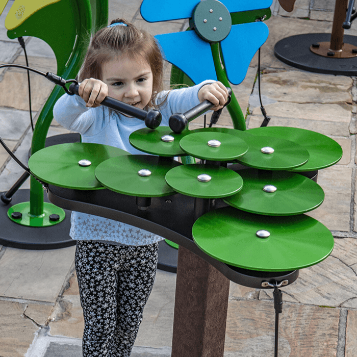 Lilypad Cymbals Outdoor Musical Instruments for Playgrounds