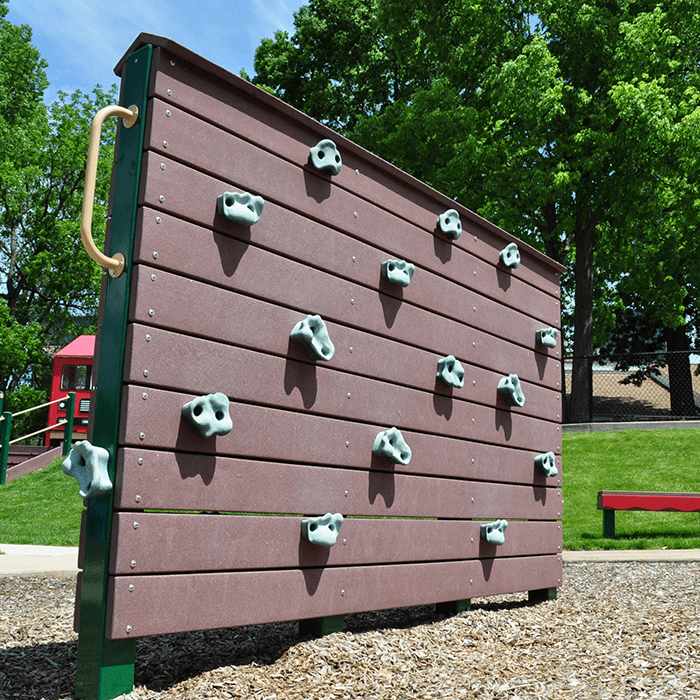 Lateral Freestanding Playground Rock Climbing Wall