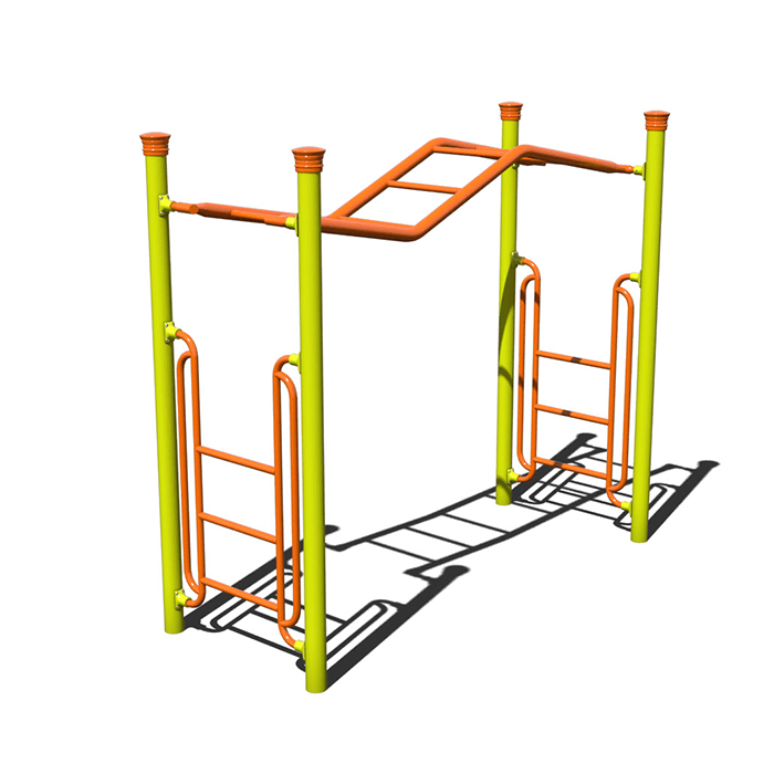 Wavy Straight Rung Overhead Playground Freestanding Monkey Bars