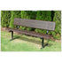 Standard Bench w/Back, 6' Beveled Perforated