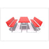 Rectangular Picnic Table w/Back